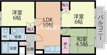 ホワイトハウス南林間の間取り画像