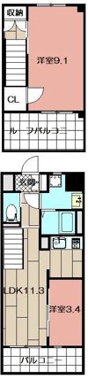 G-Apartment開の間取り画像