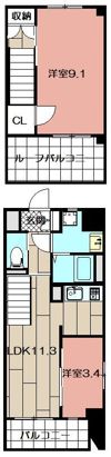 G-Apartment開の間取り画像