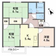 コーポ向陽台Cの間取り画像
