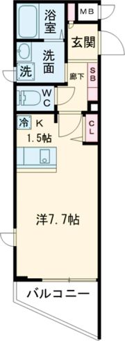プレサンス神戸駅前グランツの間取り画像