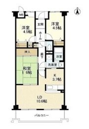 高倉山ハイツの間取り画像