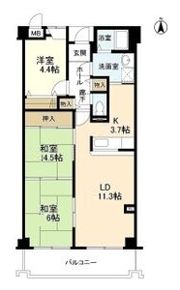 高倉山ハイツの間取り画像