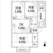 レジデンス新在家A棟の間取り画像