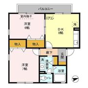 サニーハウス Dの間取り画像