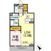 D'Bless鶴見市場の間取り画像