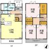 山花町貸家の間取り画像