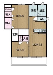 エスポワールGIYOUの間取り画像