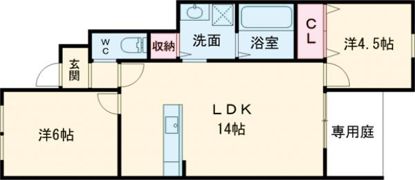 K-ideal荒尾ⅢBの間取り画像