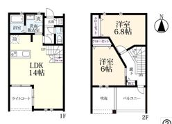 プレミアムアイランド城原Ⅱの間取り画像
