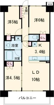 ブランシエラ東加古川の間取り画像
