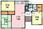 沖村貸家の間取り画像