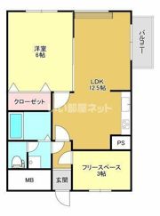 スカイコート大手町の間取り画像