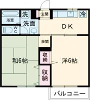 コーポハピネスの間取り画像