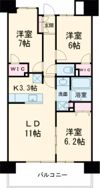 レーベン・グランデ美田園の間取り画像