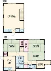 大黒田町M様借家の間取り画像