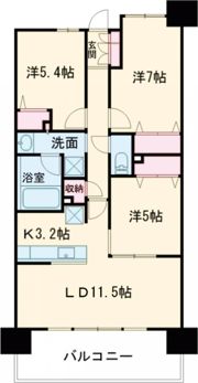レーベン・グランデ美田園の間取り画像