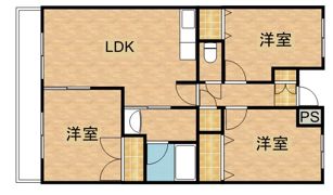 ベルローズの間取り画像