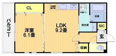 FORCE西院の間取り画像