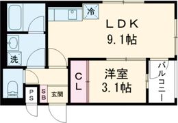 ムーンリバーの間取り画像