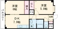 Balcony8南の丸の間取り画像
