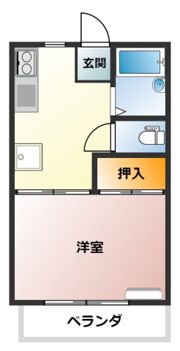 ハイツ足立の間取り画像