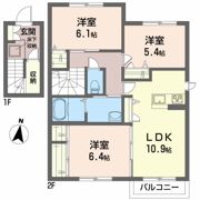 安齋ハイツIIの間取り画像
