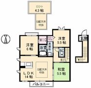 フィオレンテ B棟の間取り画像