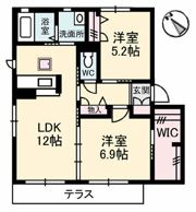 ヴィクトワール花岡Vの間取り画像