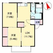 サンハイツ市の上の間取り画像