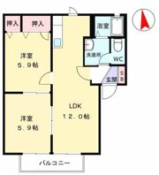 フラワーガーデンこはまの間取り画像