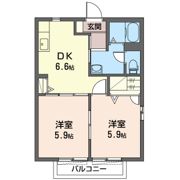 メゾン白鳥 Bの間取り画像