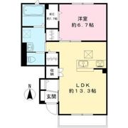ハニーA棟の間取り画像