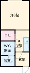 フリージア東郊Aの間取り画像