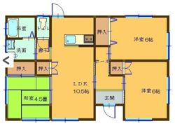 サンライフ上米の間取り画像