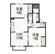 ダイニサンシャイン Aの間取り画像