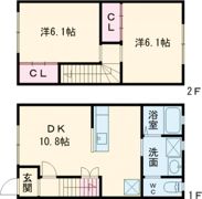 トゥルーハイツ小野B棟の間取り画像