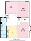 サングリーンハイツ Dの間取り画像