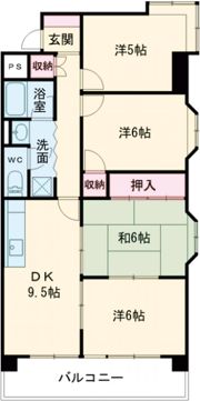 ファミール朝日の間取り画像