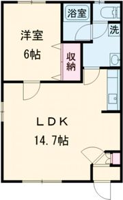 レストはまなす昭和Aの間取り画像