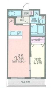 ヴィラアンジュの間取り画像