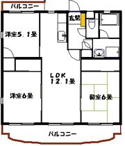 吉本ハイムⅡの間取り画像