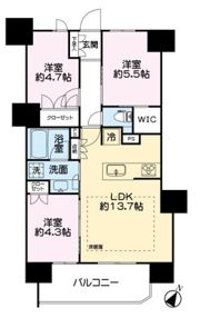 レーベン川越南大塚GENIXの間取り画像