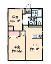 シティハイム ペブルCの間取り画像