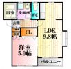 フローラ大内Ⅲの間取り画像