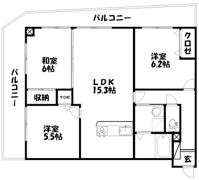 ライフ第5マンション大平台の間取り画像
