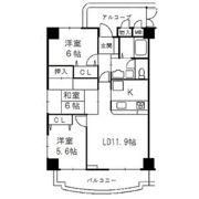 ライフ第5マンション大平台の間取り画像