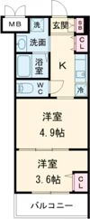 MJC京都EsTRUTHの間取り画像