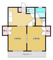 コーポアロフィⅡの間取り画像