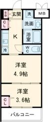 MJC京都EsTRUTHの間取り画像